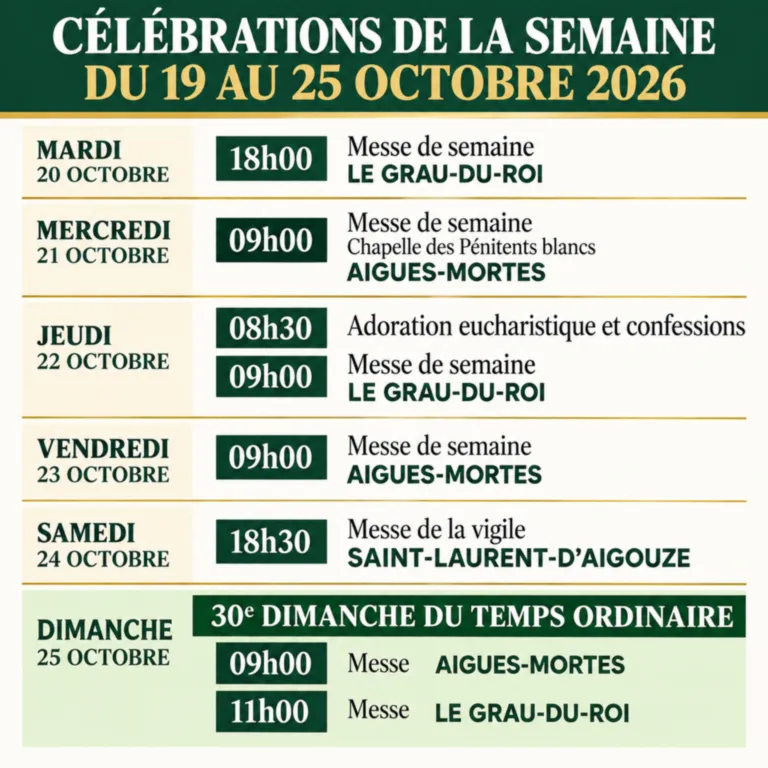 Semaine 19 octobre