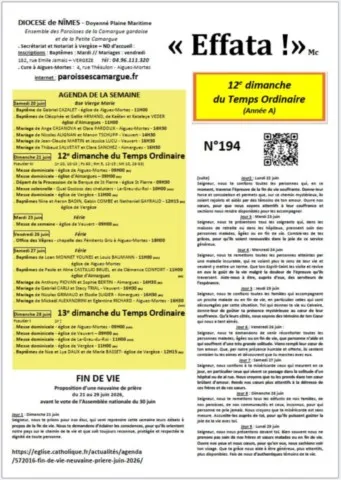 12e Dimanche du Temps Ordinaire 12e Dimanche du Temps Ordinaire