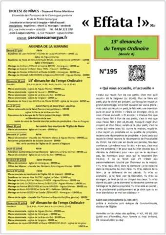 14e Dimanche du Temps Ordinaire 14e Dimanche du Temps Ordinaire